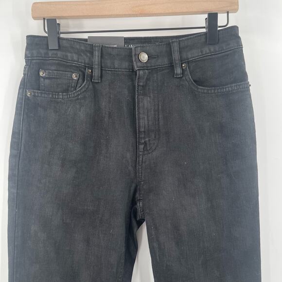 LAUREN RALPH LAUREN Jeans Size 27 / 4 NWT Denim High Rise Skinny Ankle Lace Up - Picture 9 of 11